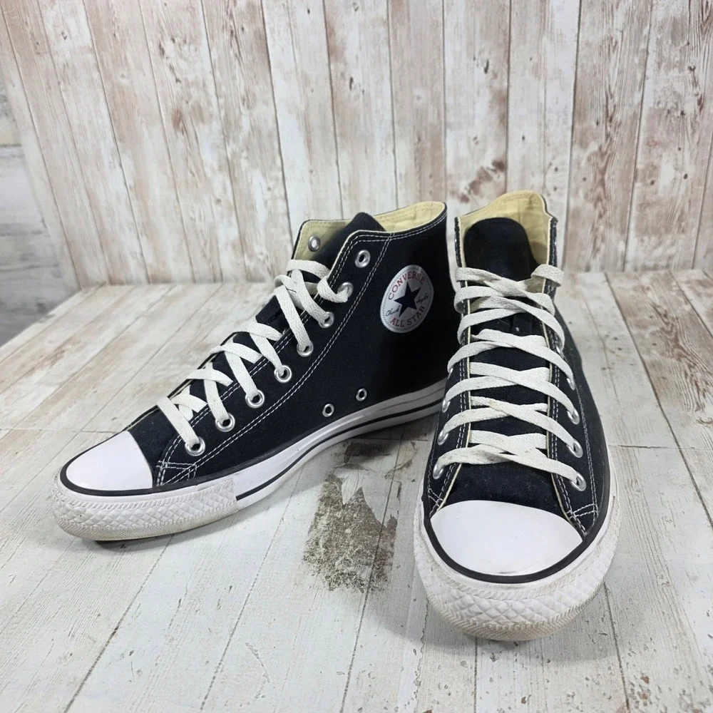 Converse Chuck Taylor All Star High Top Black White Mens 9 Womens 11 Sneaker